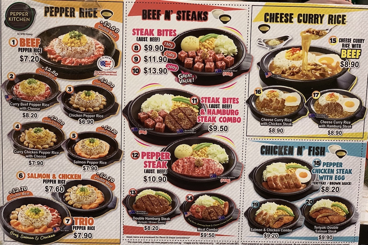 Infromation of Pepper Kitchen in Food Opera ION Orchard｜WAK WAK HAWKERS